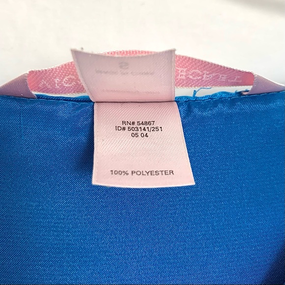 Victoria's Secret Blue Satin buttoned front Pajama Top - Picture 6 of 9